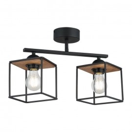 ARAMO 2 LI SİYAH PLAFONYER 2XE27 61388800 - 1638-71-12